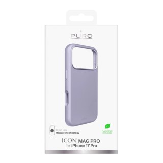 Etui silikonowe Pure Icon Mag Pro Liquid Silicone na iPhone 17 Pro kompatybilne z MagSafe, z ochroną aparatu i aluminiowymi przy