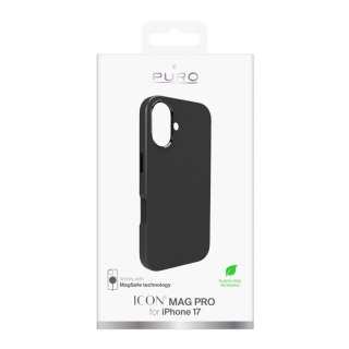 Etui silikonowe Pure Icon Mag Pro Liquid Silicone na iPhone 17 kompatybilne z MagSafe, z ochroną aparatu i aluminiowymi przycisk