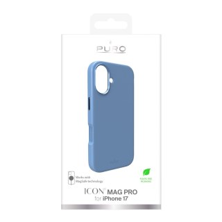 Etui silikonowe Pure Icon Mag Pro Liquid Silicone na iPhone 17 kompatybilne z MagSafe, z ochroną aparatu i aluminiowymi przycisk