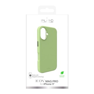Etui silikonowe Pure Icon Mag Pro Liquid Silicone na iPhone 17 kompatybilne z MagSafe, z ochroną aparatu i aluminiowymi przycisk
