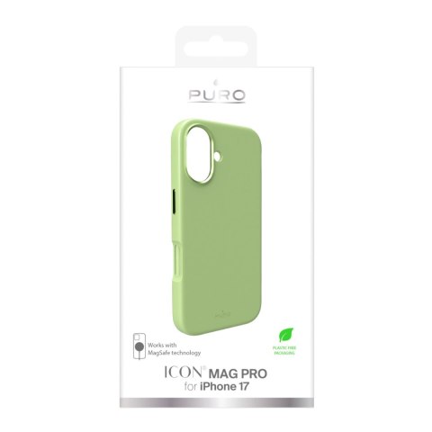Etui silikonowe Pure Icon Mag Pro Liquid Silicone na iPhone 17 kompatybilne z MagSafe, z ochroną aparatu i aluminiowymi przycisk