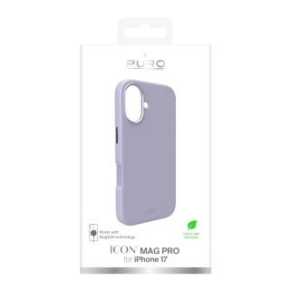 Etui silikonowe Pure Icon Mag Pro Liquid Silicone na iPhone 17 kompatybilne z MagSafe, z ochroną aparatu i aluminiowymi przycisk
