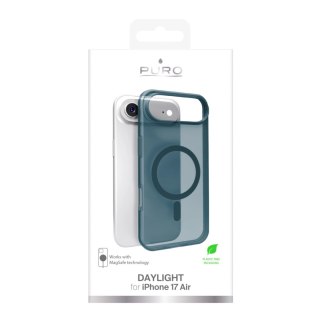 Etui silikonowe Puro Daylight kompatybilne z Magsafe na iPhone 17 Air - półprzezroczyste turkusowe