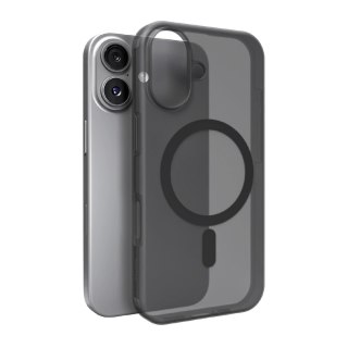 Etui silikonowe Puro Daylight kompatybilne z Magsafe na iPhone 17 - półprzezroczyste czarne