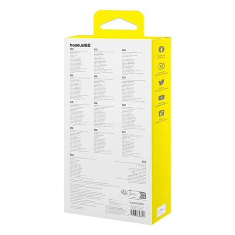 Hub USB-C Baseus Metal Gleam II 10w1 HDMI USB-A USB-C RJ45 SD/TF - szary