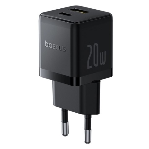 Ładowarka sieciowa Baseus Palm 20W USB-C USB-A - czarna