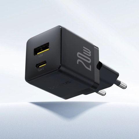 Ładowarka sieciowa Baseus Palm 20W USB-C USB-A - czarna