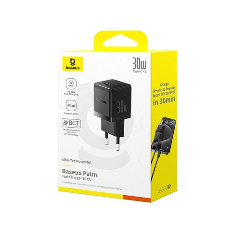 Ładowarka sieciowa Baseus Palm 30W USB-C - czarna