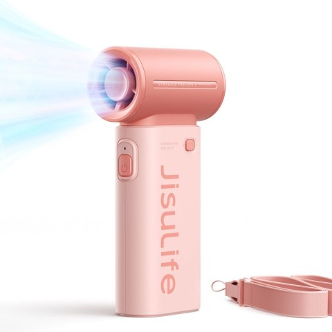 Mini dmuchawa Jisulife Handheld Fan Life9 5000mAh przenośny wiatraczek wentylator USB - różowy