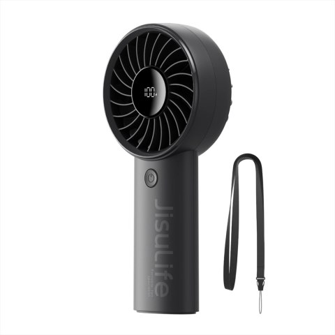 Mini wentylator Jisulife Handheld Fan Life4 3600mAh przenośny wiatraczek USB - czarny