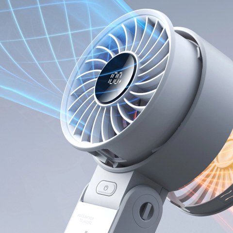 Mini wentylator Jisulife Handheld Fan Life7 5000mAh przenośny wiatraczek USB - szary