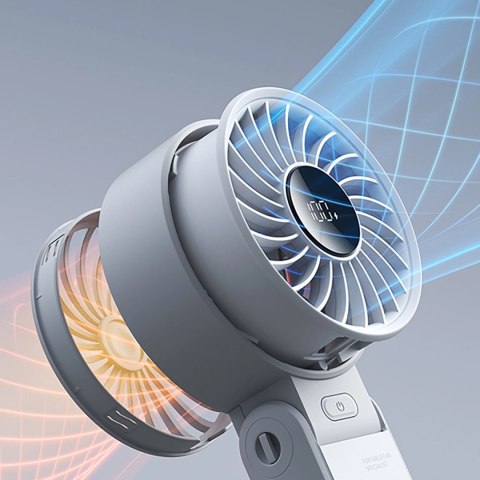 Mini wentylator Jisulife Handheld Fan Life7 5000mAh przenośny wiatraczek USB - szary