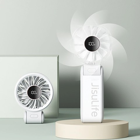 Mini wentylator Jisulife Handheld Fan Life7 5000mAh przenośny wiatraczek USB - szary