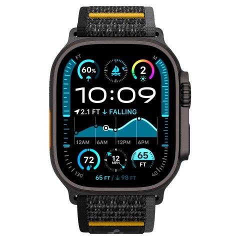 Pasek Spigen Athlex Air na Apple Watch 44 / 45 / 46 / 49 mm - czarny