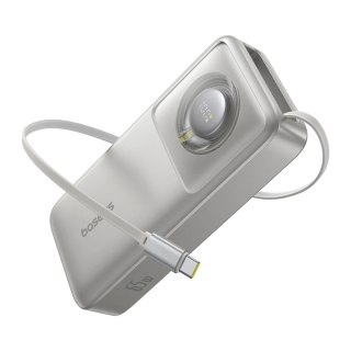 Powerbank Baseus Free2Pull 20000mAh 65W ze zwijanym kablem USB-C - szary