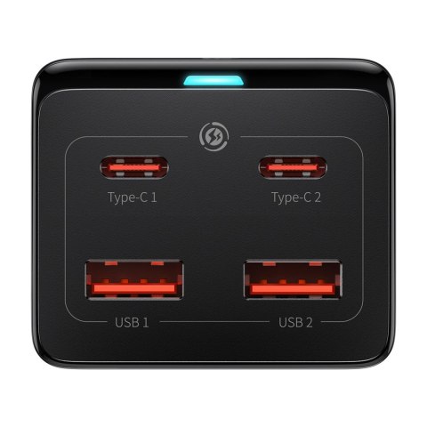 Stacja ładująca Baseus GaN3 Pro 100W EU + 2 x USB-A + 2 x USB-C z kablem 1m Baseus Xiaobai USB-C 100W - czarna