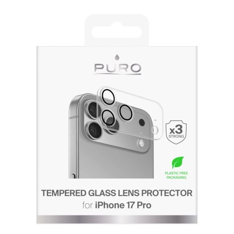 Szkło hartowane Puro Camera Standard na iPhone 17 Pro na wyspę aparatu i obiektywy