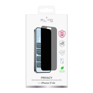 Szkło hartowane Puro Privacy prywatyzujące na iPhone 17 Air