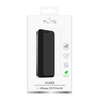 Szkło hartowane Puro Standard na iPhone 17 / iPhone 17 Pro / iPhone 16