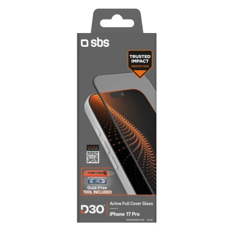 Szkło ochronne SBS z technologią D3O zestaw z aplikatorem na iPhone 17 Pro