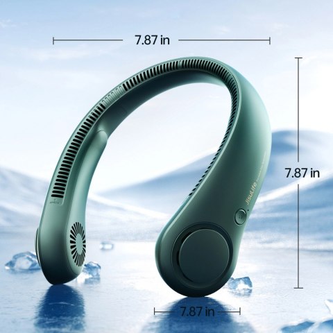 Wentylator Jisulife Neck Fan Life3 na kark, szyję, wiatrak przenośny USB - zielony