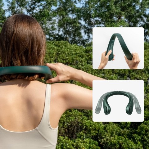 Wentylator Jisulife Neck Fan Life3 na kark, szyję, wiatrak przenośny USB - zielony