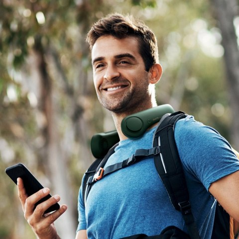 Wentylator Jisulife Neck Fan Life3 na kark, szyję, wiatrak przenośny USB - zielony