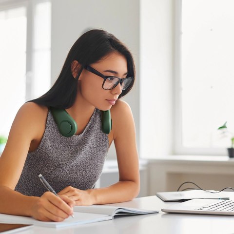 Wentylator Jisulife Neck Fan Life3 na kark, szyję, wiatrak przenośny USB - zielony