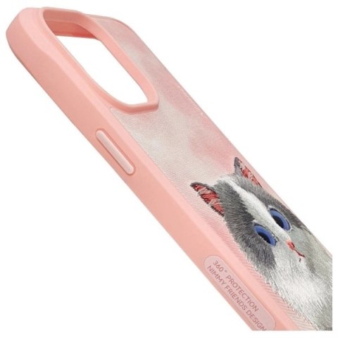 Etui Nimmy Big Eyed Pet 2.0 Cat na iPhone 15 Pro Max - różowe