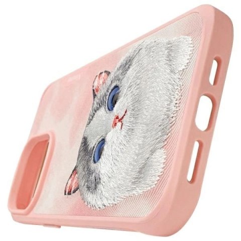 Etui Nimmy Big Eyed Pet 2.0 Cat na iPhone 15 Pro Max - różowe