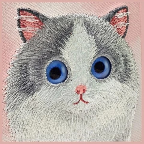 Etui Nimmy Big Eyed Pet 2.0 Cat na iPhone 15 Pro Max - różowe