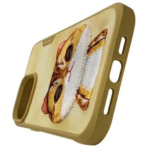 Etui Nimmy Big Eyed Pet 2.0 Cat na iPhone 15 Pro - zielone