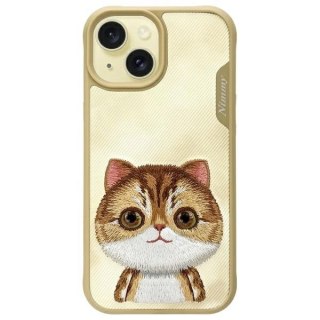 Etui Nimmy Big Eyed Pet 2.0 Cat na iPhone 15 - zielone