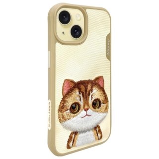 Etui Nimmy Big Eyed Pet 2.0 Cat na iPhone 15 - zielone