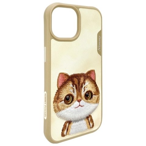 Etui Nimmy Big Eyed Pet 2.0 Cat na iPhone 15 - zielone