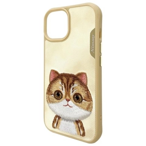 Etui Nimmy Big Eyed Pet 2.0 Cat na iPhone 15 - zielone