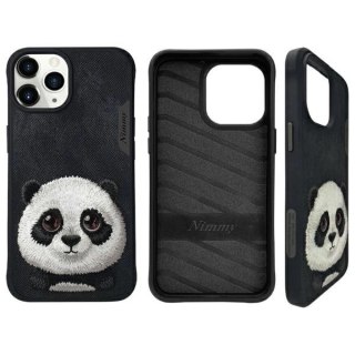 Etui Nimmy Big Eyed Pet 2.0 Panda na iPhone 15 Pro - czarne