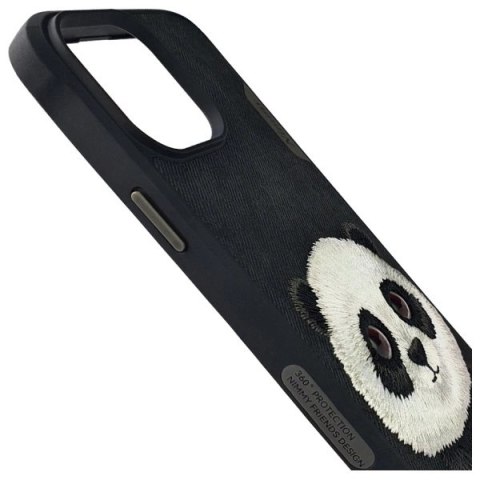 Etui Nimmy Big Eyed Pet 2.0 Panda na iPhone 15 Pro - czarne