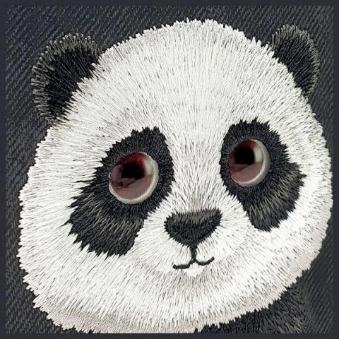 Etui Nimmy Big Eyed Pet 2.0 Panda na iPhone 15 Pro - czarne