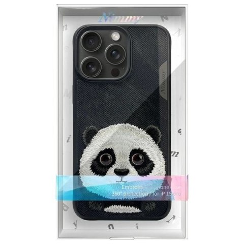 Etui Nimmy Big Eyed Pet 2.0 Panda na iPhone 15 Pro - czarne