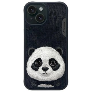 Etui Nimmy Big Eyed Pet 2.0 Panda na iPhone 15 - czarne
