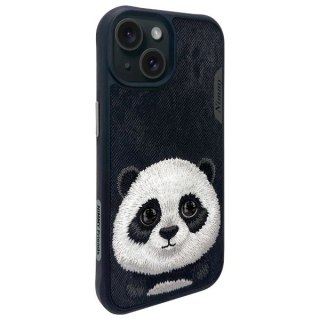 Etui Nimmy Big Eyed Pet 2.0 Panda na iPhone 15 - czarne