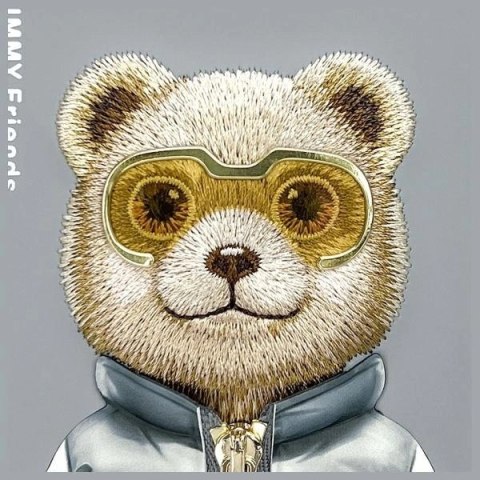 Etui Nimmy Cool&Cute 2.0 Bear do iPhone 15 - szare