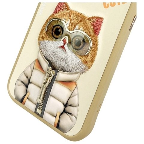 Etui Nimmy Cool&Cute 2.0 Cat na iPhone 15 Pro - zielone