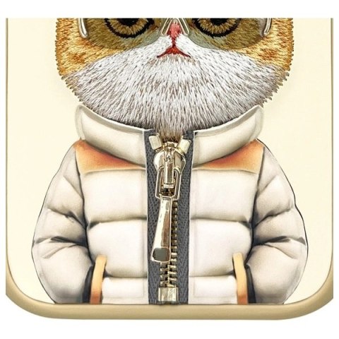 Etui Nimmy Cool&Cute 2.0 Cat na iPhone 15 Pro - zielone