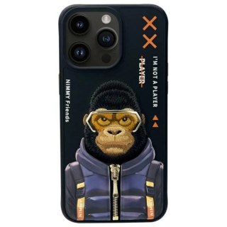 Etui Nimmy Cool&Cute 2.0 Monkey na iPhone 15 Pro Max - czarne