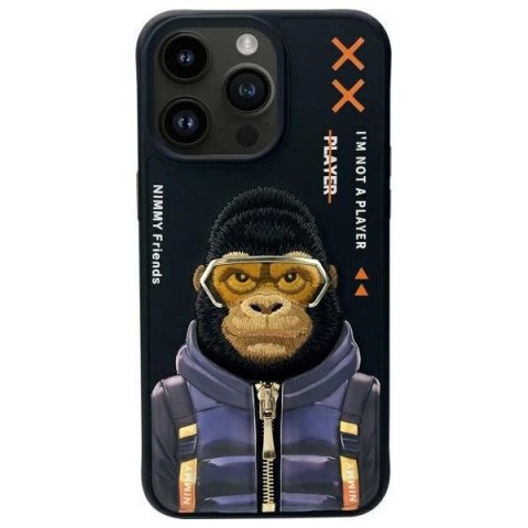 Etui Nimmy Cool&Cute 2.0 Monkey na iPhone 15 Pro Max - czarne