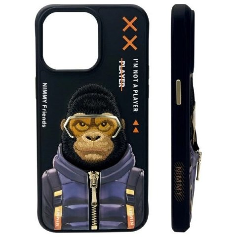 Etui Nimmy Cool&Cute 2.0 Monkey na iPhone 15 Pro Max - czarne