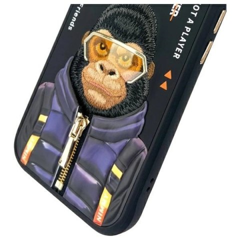 Etui Nimmy Cool&Cute 2.0 Monkey na iPhone 15 - czarne