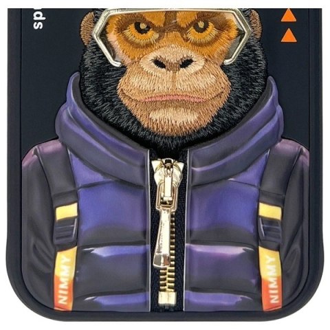 Etui Nimmy Cool&Cute 2.0 Monkey na iPhone 15 - czarne